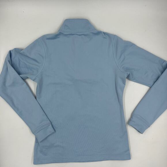 Nike-Fit Women's Light Blue warm 1/4 zip size Medium - Picture 10 of 11